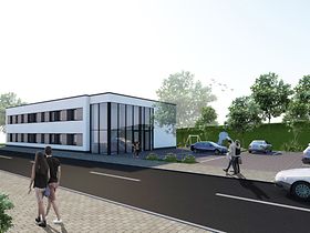 3D-Ansicht mit Logos