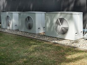 4 Wärmepumpen in Reihe