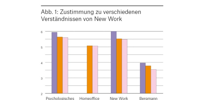 Abb. 1: Zustimmung zu verschiedenen Verständnissen von New Work