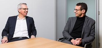 Achim Lüder (Mercer) und Kai Anderson (Promerit)
