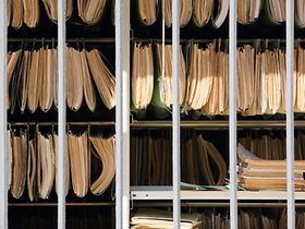 Akten in Haengeregistratur