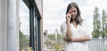 Loft Wohnung Eigentumswohnung Frau Balkon