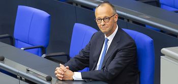 Friedrich Merz nach Vereidigung als Bundeskanzler Bundestag