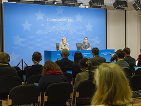 Angela Merkel Sondertagung EU-Rat Februar 2020