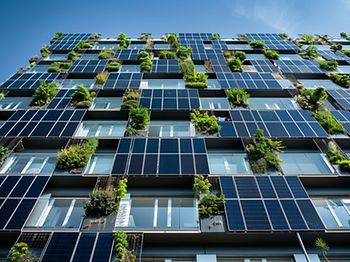 Apartments Wohnungen Wohngebäude Begrünung 