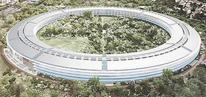 Cupertino: Deutsche Firmen bauen Fassade der neuen Apple-Zentrale