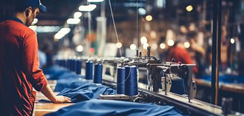 Arbeiter Textilfabrik