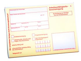 Arbeitsunfähigkeitsbescheinigung