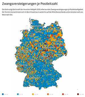 Argetra Deutschlandkarte Zwangsversteigerungen