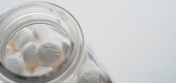 Aspirin Tabletten Glas Glasbehälter