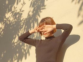 Augen zu, blind, Augen verschließen