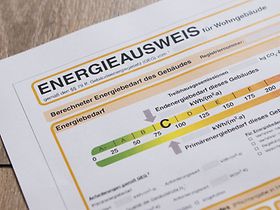 Ausschnitt Energieausweis GEG, Energieeffizienz Wohngebäude