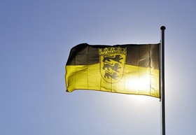 Baden-Württemberg Fahne im Wind
