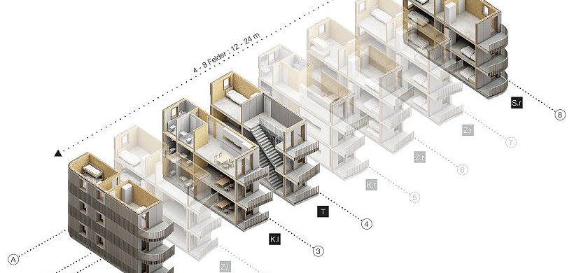 Baukastensystem für das Gebäude in Esslingen 
