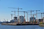 Baustelle Hamburg Hafencity Kräne