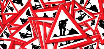 Baustelle Schilder Bauschilder Verkehrsschilder Bau