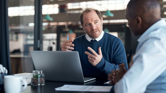 Beratungsgespräch in Office