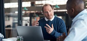 Beratungsgespräch in Office