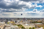 Berlin Architektur Heißluft-Ballon Stadtansicht Wohnhäuser