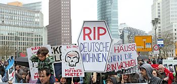 Berlin Demo gegen Deutsche Wohnen Miete