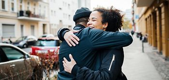 Berlin Straße Wohnstraße Häuserzeile Mehrfamilienhäuser