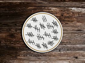 Bleistift Strichliste Bierdeckel