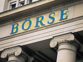 Börse Schriftzug