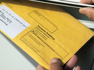 Postversand durch privaten Briefdienstleister