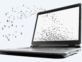 PC Webseite Buchstaben