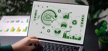 CO2-Bilanz Reduzierung Laptop Statistik 