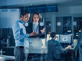 Büro, Technologie, Teamarbeit, Digitalisierung