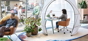 Bürozelt Steelcase aus PM plus Arbeitswelten 10 2022