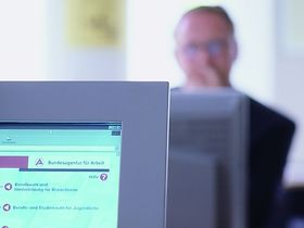 Bundesagentur fuer Arbeit, Jobsuche am Computer