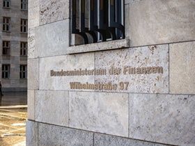Berlin / Germany - March 10, 2017: Headquarters of Federal Ministry of Finance of Germany, Bundesmin