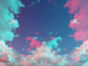 Abstract sky and cloud patterns