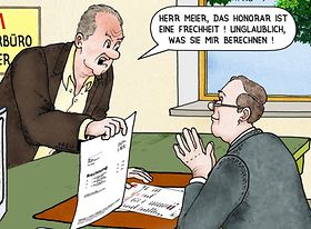 Cartoon Honorar Bild 1