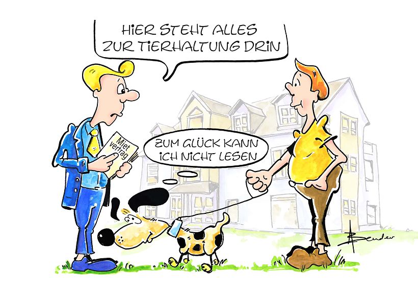 Verwalter-Cartoon