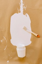 Change Transformation Streichen Farbe Wandfarbe Pinsel