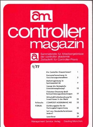 Controller Magazin Ausgabe 1/1977 | Controller Magazin