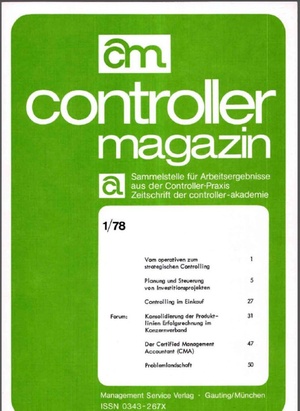 Controller Magazin Ausgabe 1/1978 | Controller Magazin