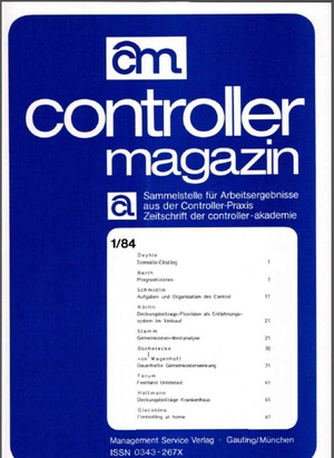 Controller Magazin Ausgabe 01/1984 | Controller Magazin