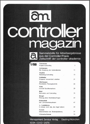 Controller Magazin Ausgabe 1/1988 | Controller Magazin