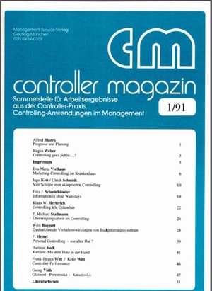Controller Magazin Ausgabe 01/1991 | Controller Magazin