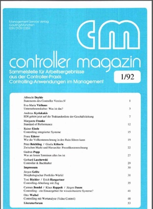Controller Magazin Ausgabe 01/1992 | Controller Magazin