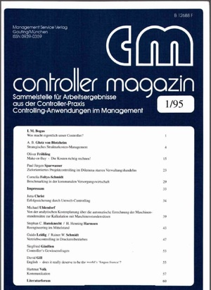 Controller Magazin Ausgabe 01/1995 | Controller Magazin