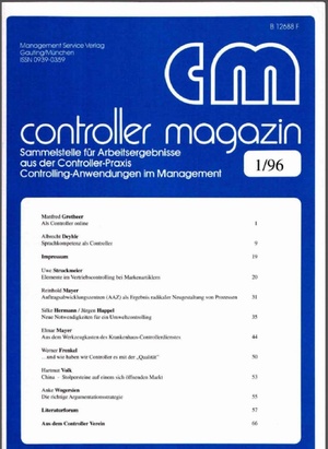 Controller Magazin Ausgabe 1/1996 | Controller Magazin