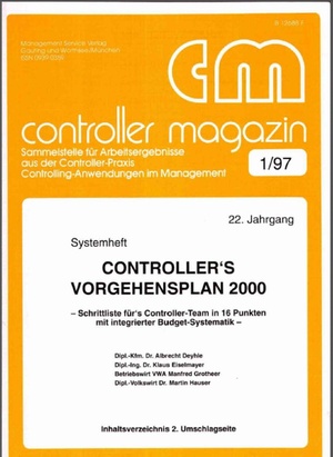 Controller Magazin Ausgabe 1/1997 | Controller Magazin