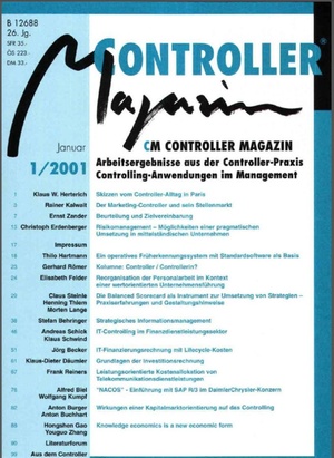 Controller Magazin Ausgabe1/2001 | Controller Magazin