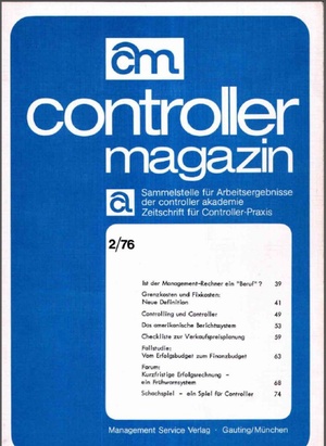 Controller Magazin Ausgabe 2/1976 | Controller Magazin