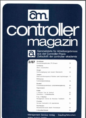 Controller Magazin Ausgabe 2/1987 | Controller Magazin